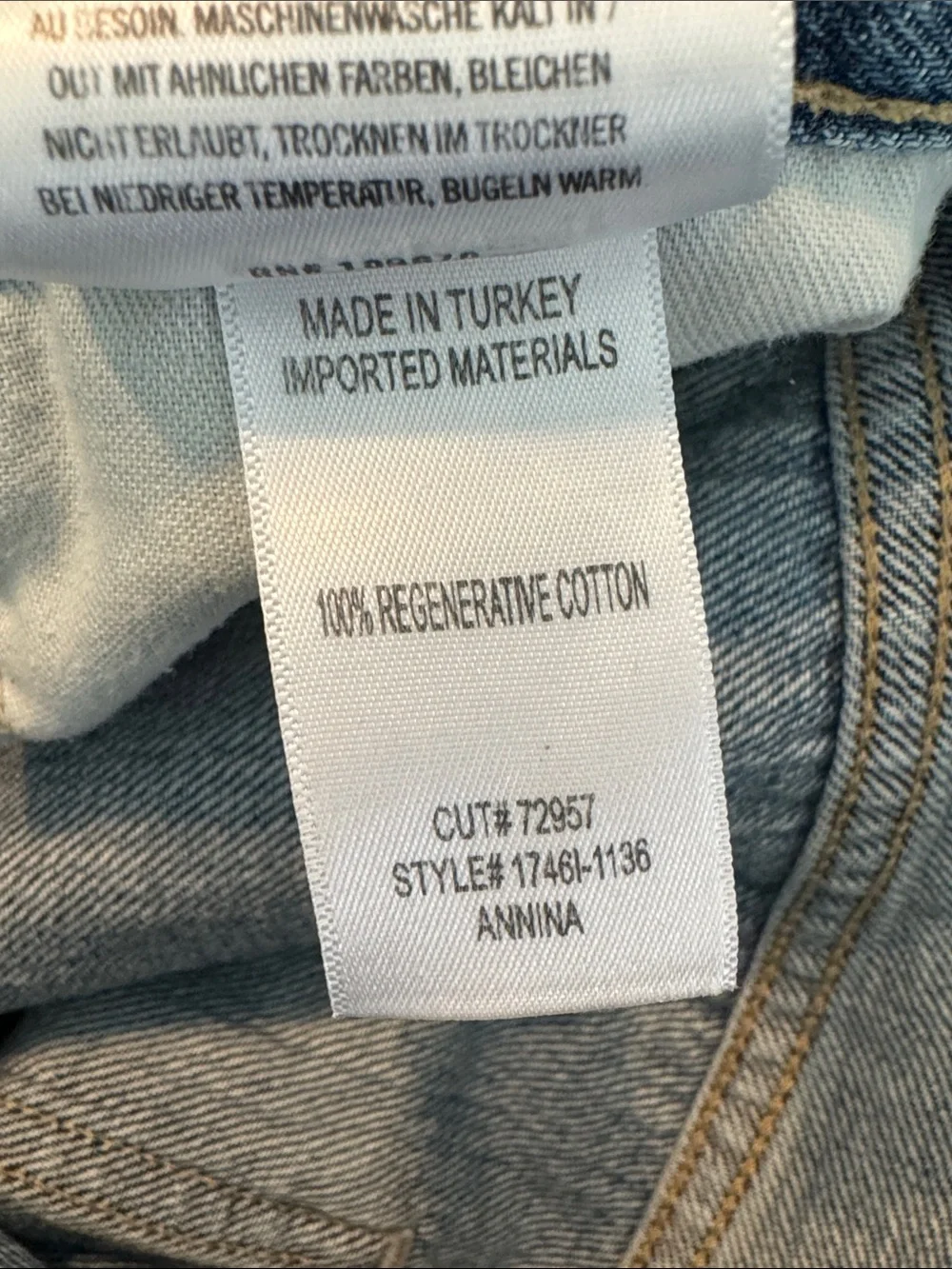 Citizens of Humanity Annina Straight Leg Medium Wash Jeans Size: 25